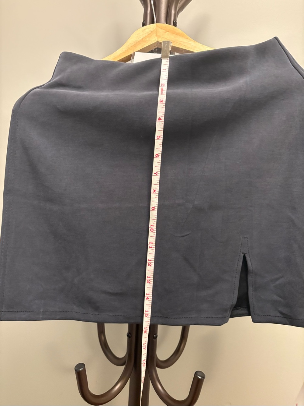 lululemon athletica Black Mini Skirt with Small Front Slit